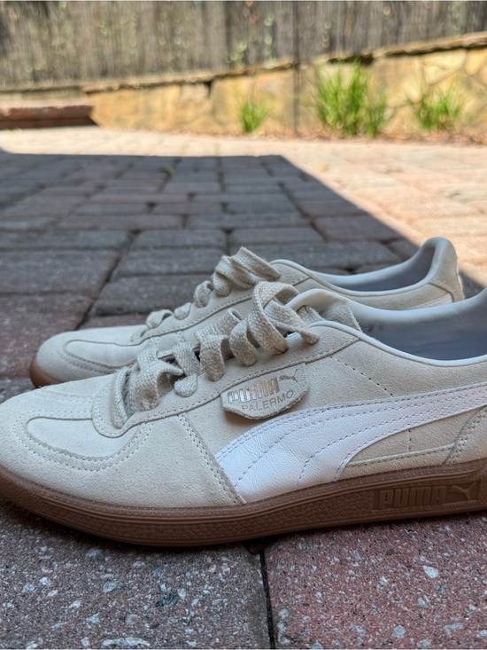 Puma Shoes - Puma Palermo Women’s Suede Sneakers in Alpine Snow/puma White